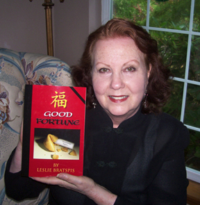 Leslie Bratspis launches her book.